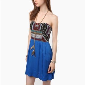 Anthro Staring at Stars Patterned Bustier Dress 2